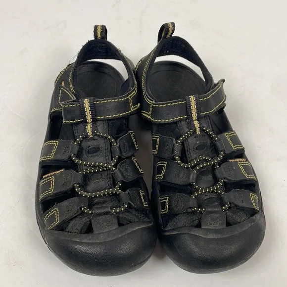 Keen yellow and black Newport sandals washable flawed size 13 - Picture 2 of 8